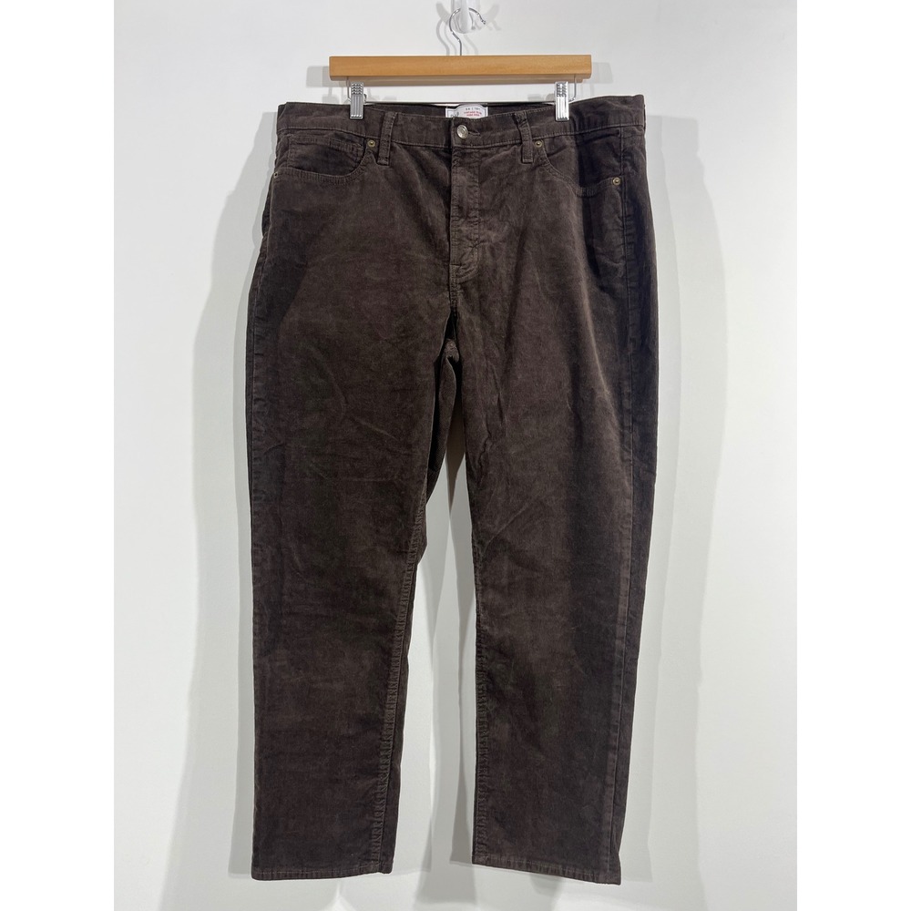 Gap Vintage 90s Granola Slim Corduroy Pants Brown Womens 34 18R Western Boho